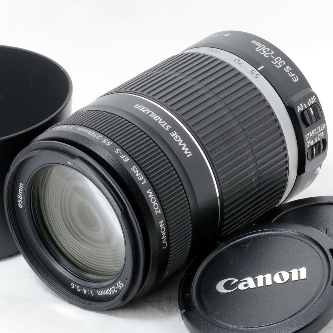 ⭐️美品⭐️Canon キャノン EF-S 55-250mm F4-5.6 IS ☆極上品☆ CANON EF-S 55-250mm F4-5.6 IS STM キヤノン（Canon