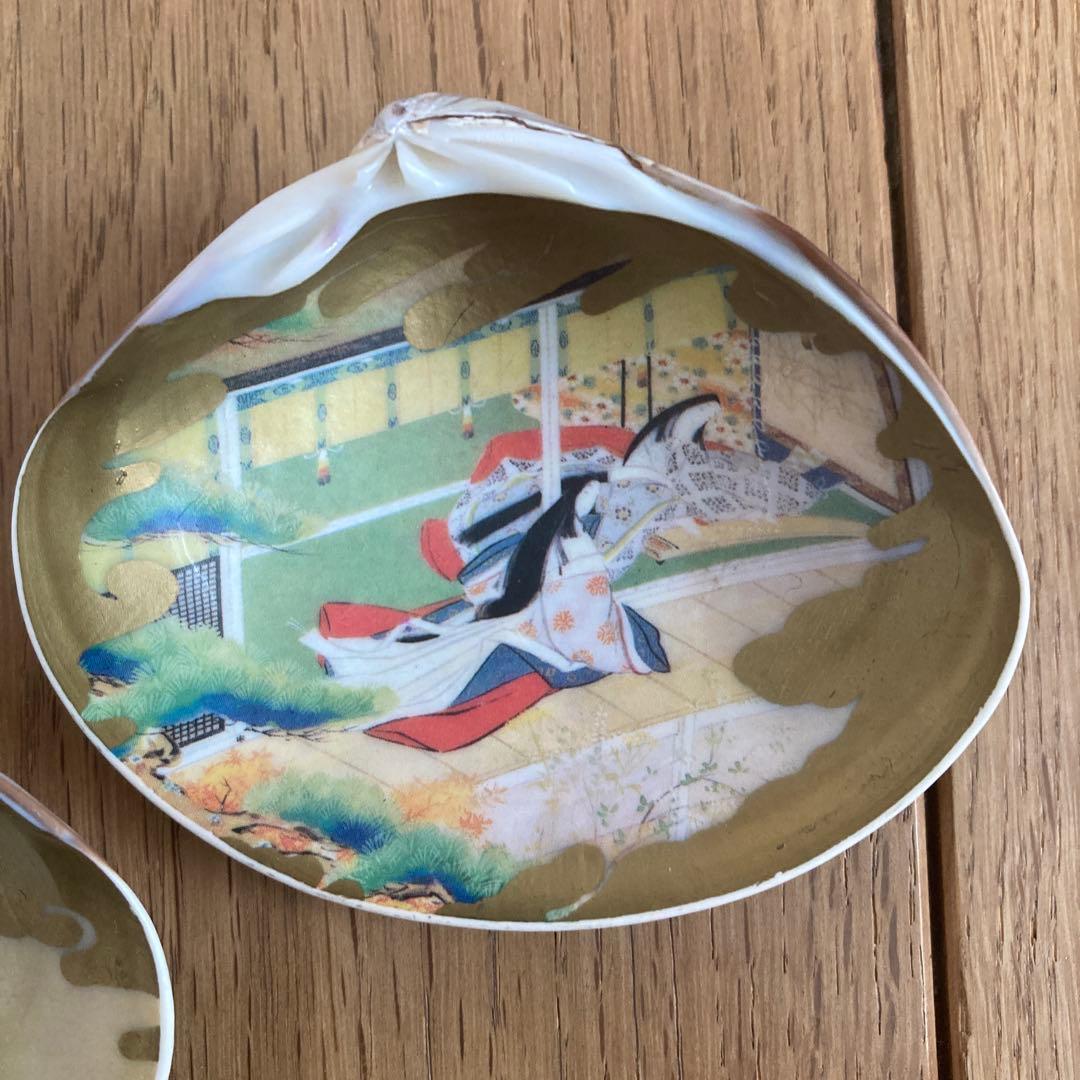 王朝文筆 貝合わせ 源氏絵 源氏物語 2枚 セット - メルカリ