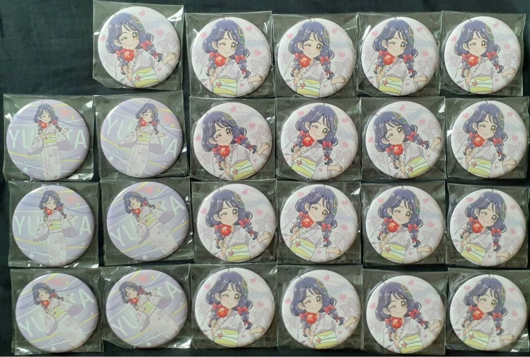 プリキュアレンブラント海老名オリジナルグリッター缶バッジさんごセット