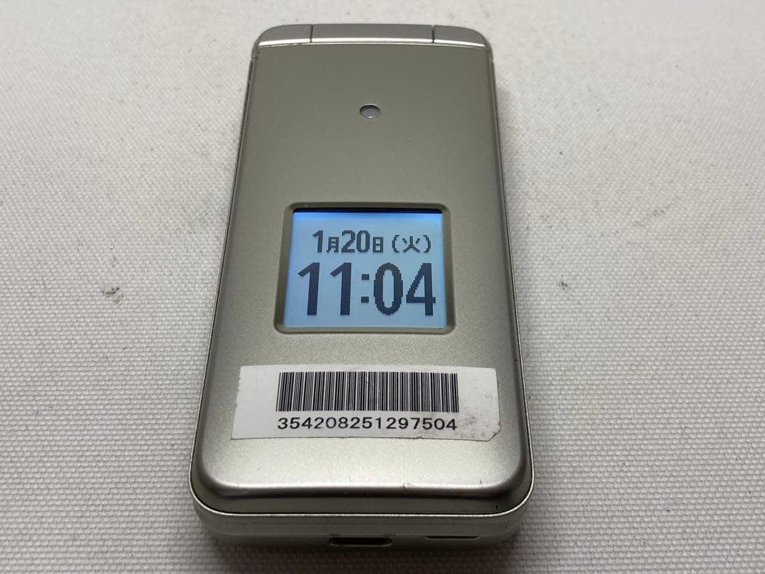 美品　au　KYF41　かんたんケータイ　SIMフリー　a01a224dd KYOCERA（京セラ） 【美品】かんたんケータイ KYF41 ワインレッド au