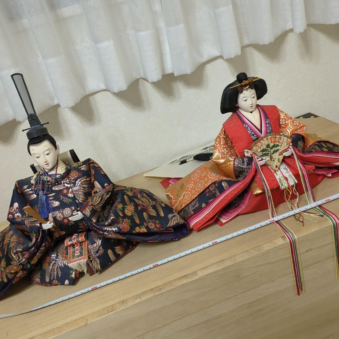 shinsuke様専用】お雛様七段飾り 人形15体+雪洞 桐箱入り ビンテージ