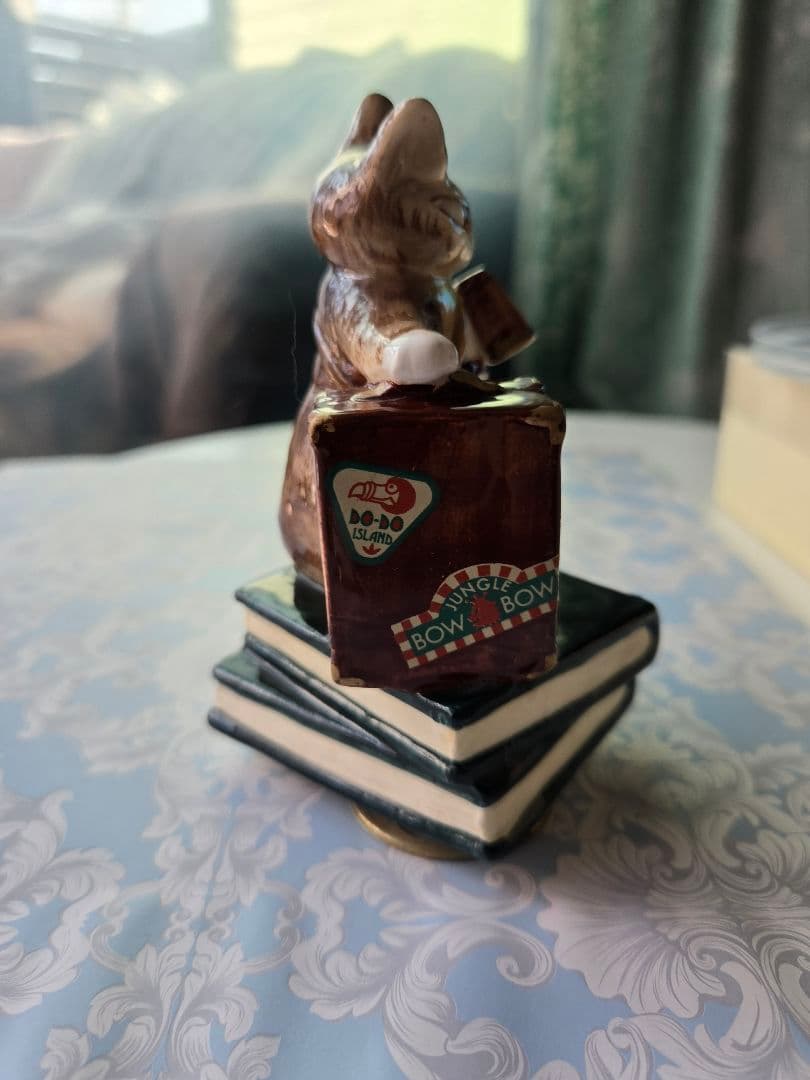 わちふぃーるど ダヤン 陶器 オルゴール トラベル 80日間世界一周