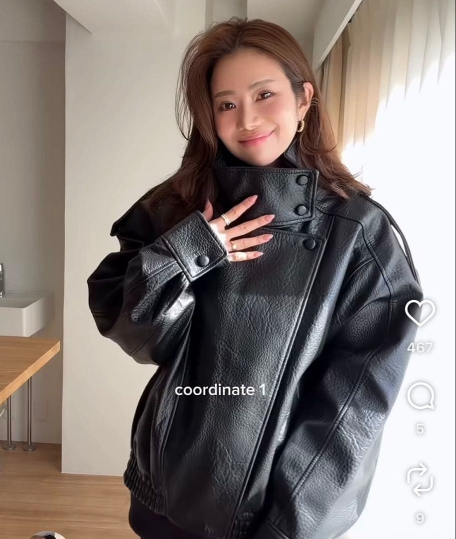 完売品】ZARAフェイクレザージャケット⭐︎ブラックL - メルカリ