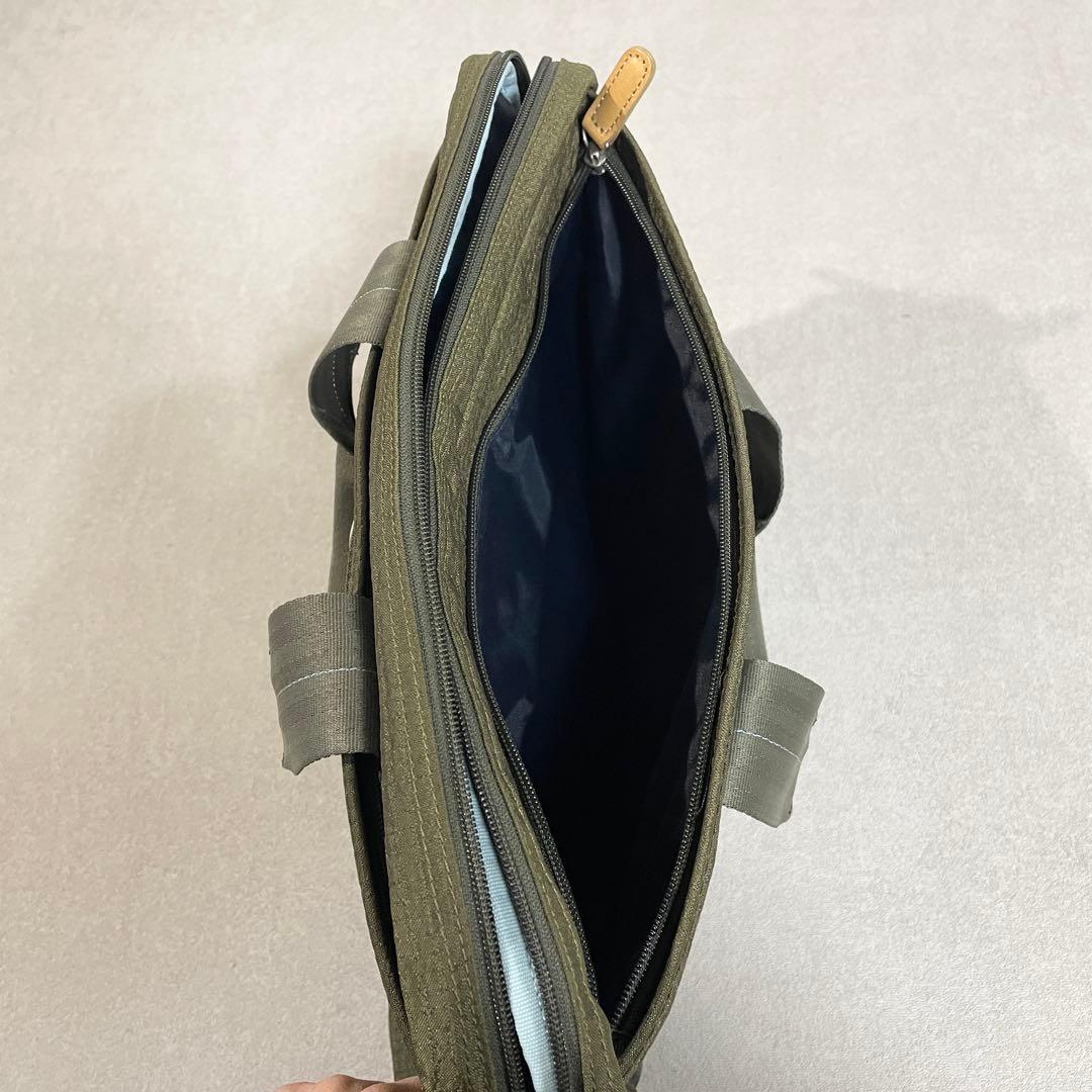 極美品】ポールスミス ブリーフケース 2way オリーブ ナイロン×レザー