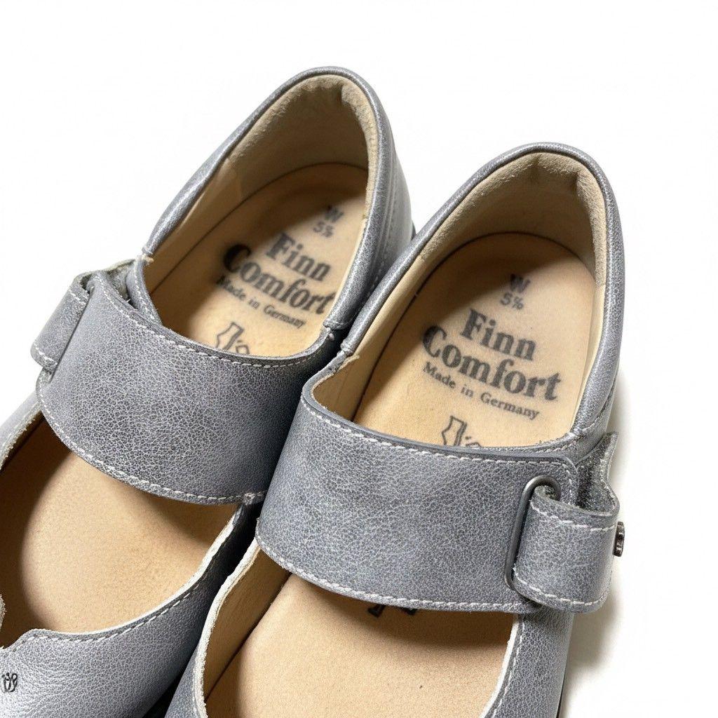 Finn Comfort ウォーキングシューズ ベルクロ ハドソン グレー - メルカリ