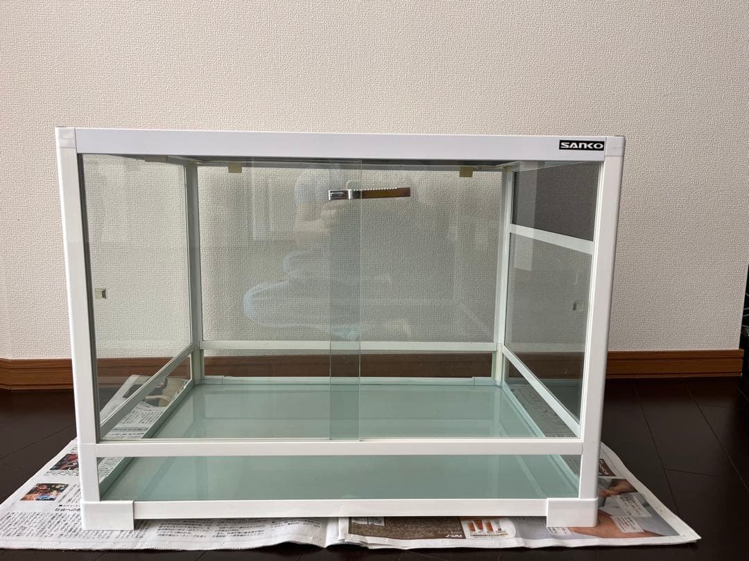 SANKO ガラスケージ 中型 ホワイト60.5×45.5×45.2 パンテオンカノンホワイトWH6045 三晃商会 ガラスケージ 販売 通販