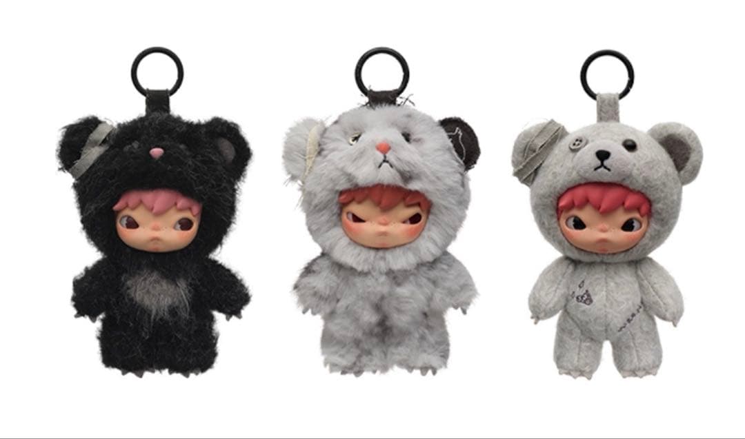 POPMART Hirono ぬいぐるみペンダント 3点セット - メルカリ