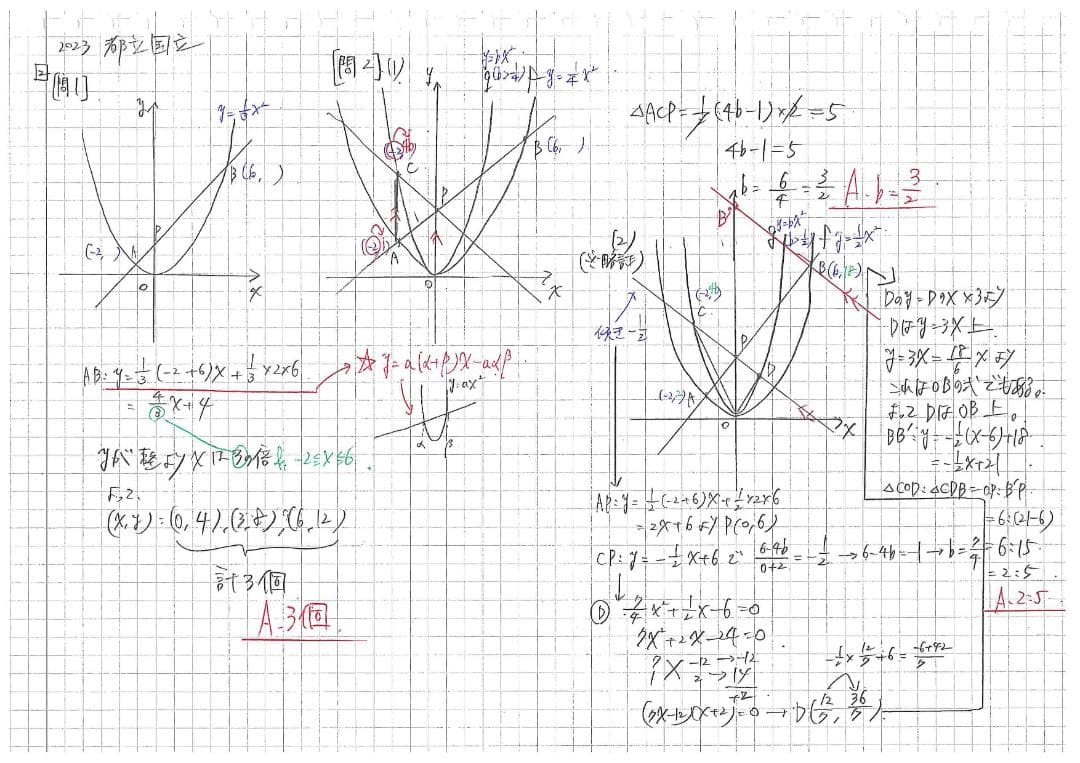 限定割引 塾講師オリジナル入試数学解説(全問動画付)都立国立過去問