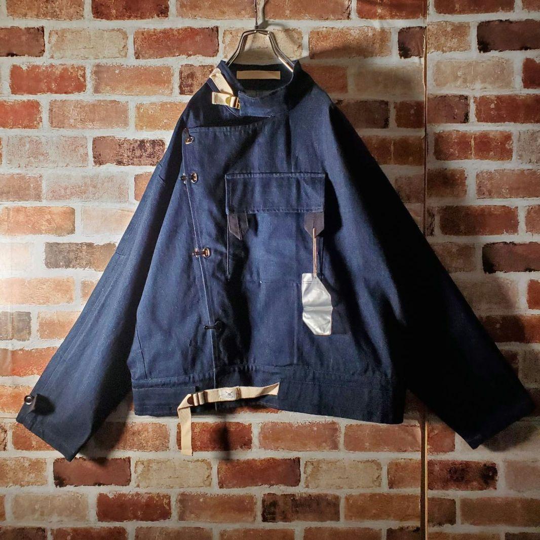 karaku】13oz スウェーデン軍 モーターサイクルジャケット 未使用 L