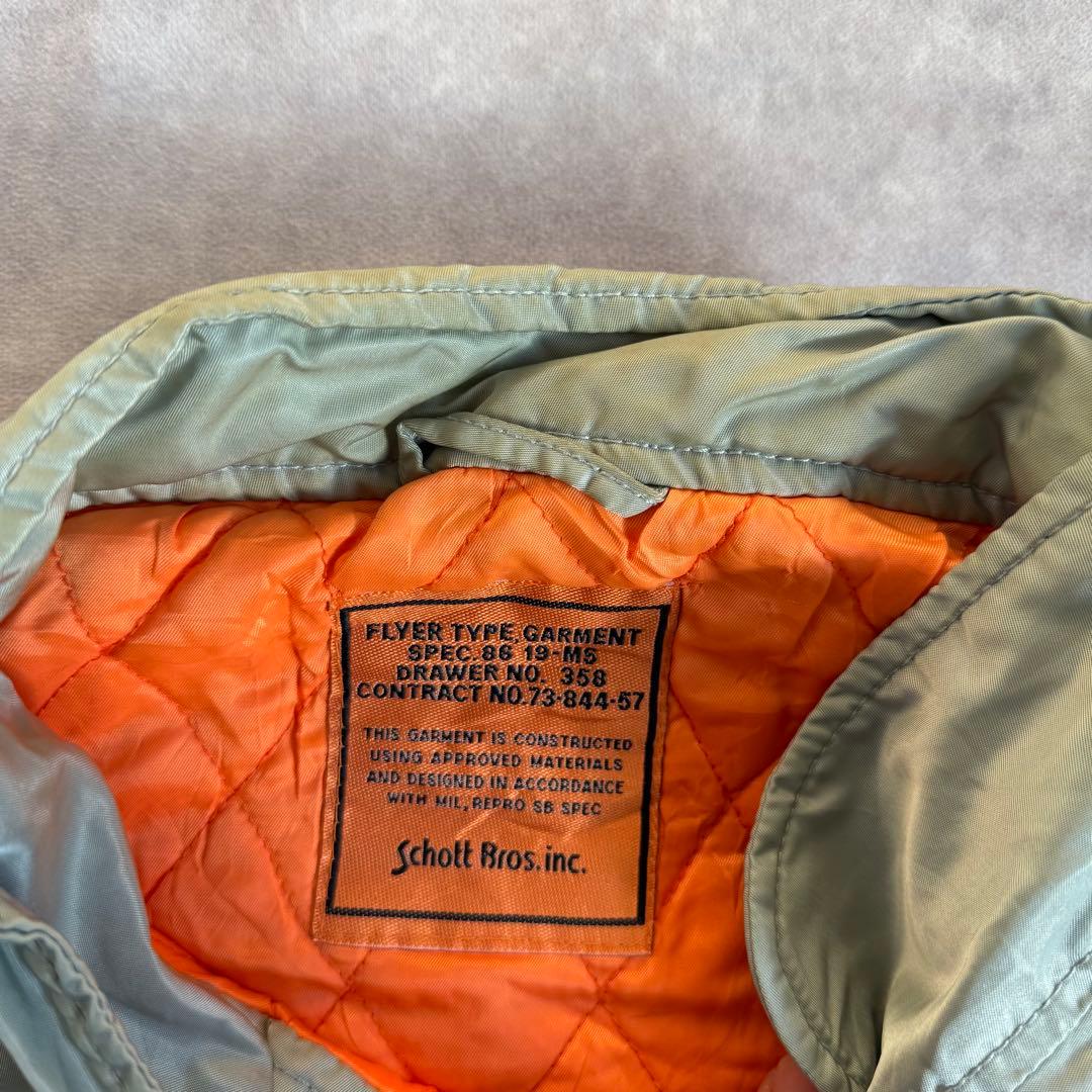 Schoot ライナーベスト 86 19-M5 グレー フライトジャケット - メルカリ