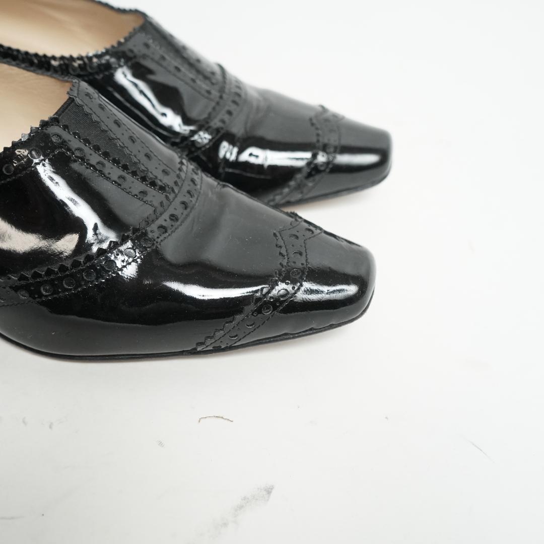 【美品】マノロブラニク エナメル ローファー レザー 24.5cm