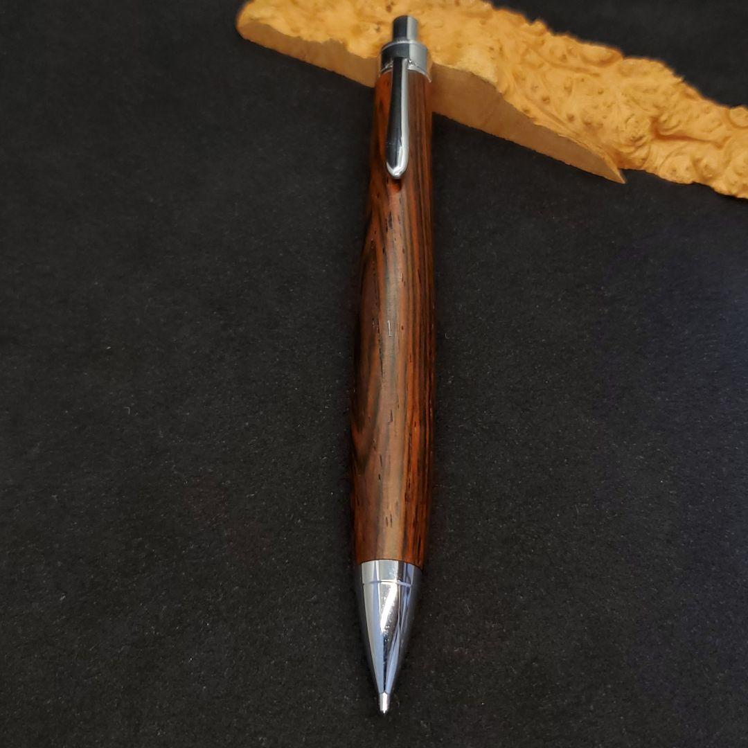 ⑯ハンドメイド木軸シャーペンブラジリアンローズウッド(ハカランダ