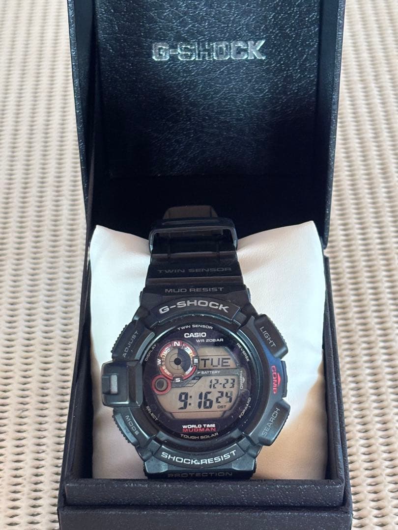 CASIO G-SHOCK ブラック 腕時計マッドマン G-SHOCK Gショック ジーショック マスターオブG MUDMAN マッドマン