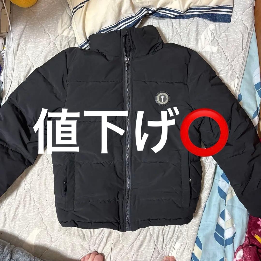 TRAPSTAR ブラックダウンジャケット - メルカリ