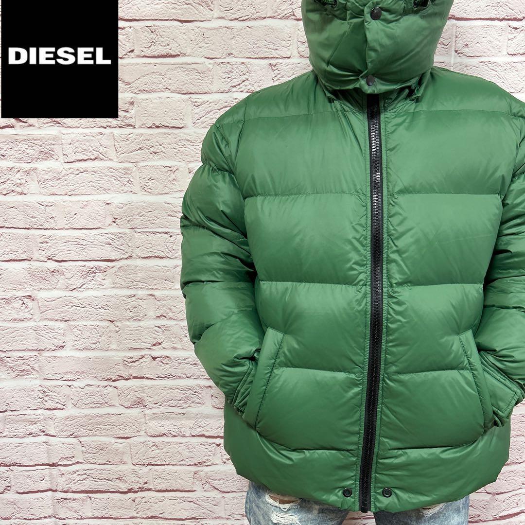 ☆新品同様☆】未使用級 極美品 DIESEL ダウンジャケット XL 緑 極上