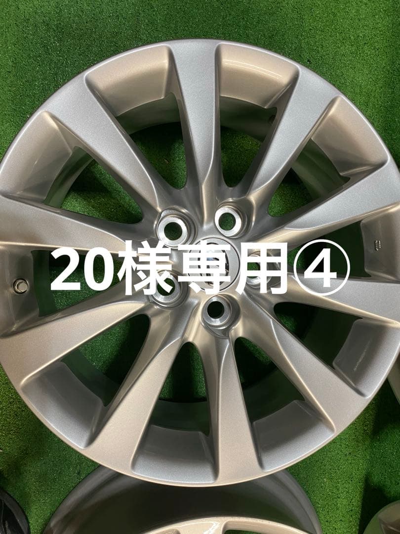 レクサスホイール④ LEXUS (レクサス) CT200h 純正 17×7J(+45)PCD100-5H シルバー ZEETEX