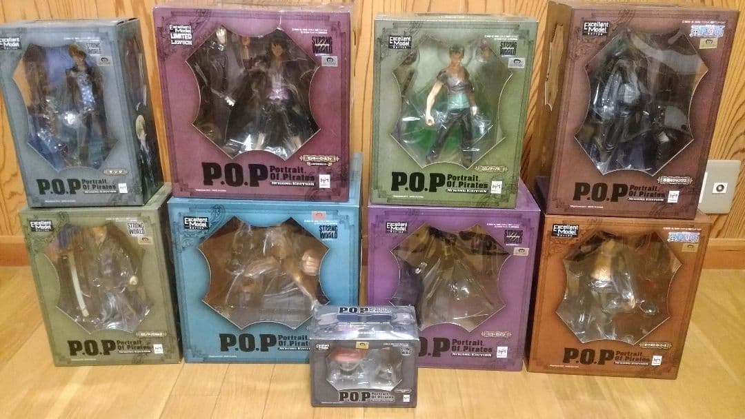ワンピース フィギュア メガハウス POP ストロングワールド エディション9体 エクセレントモデル Portrait.Of.Pirates ワンピース“STRONG EDITION