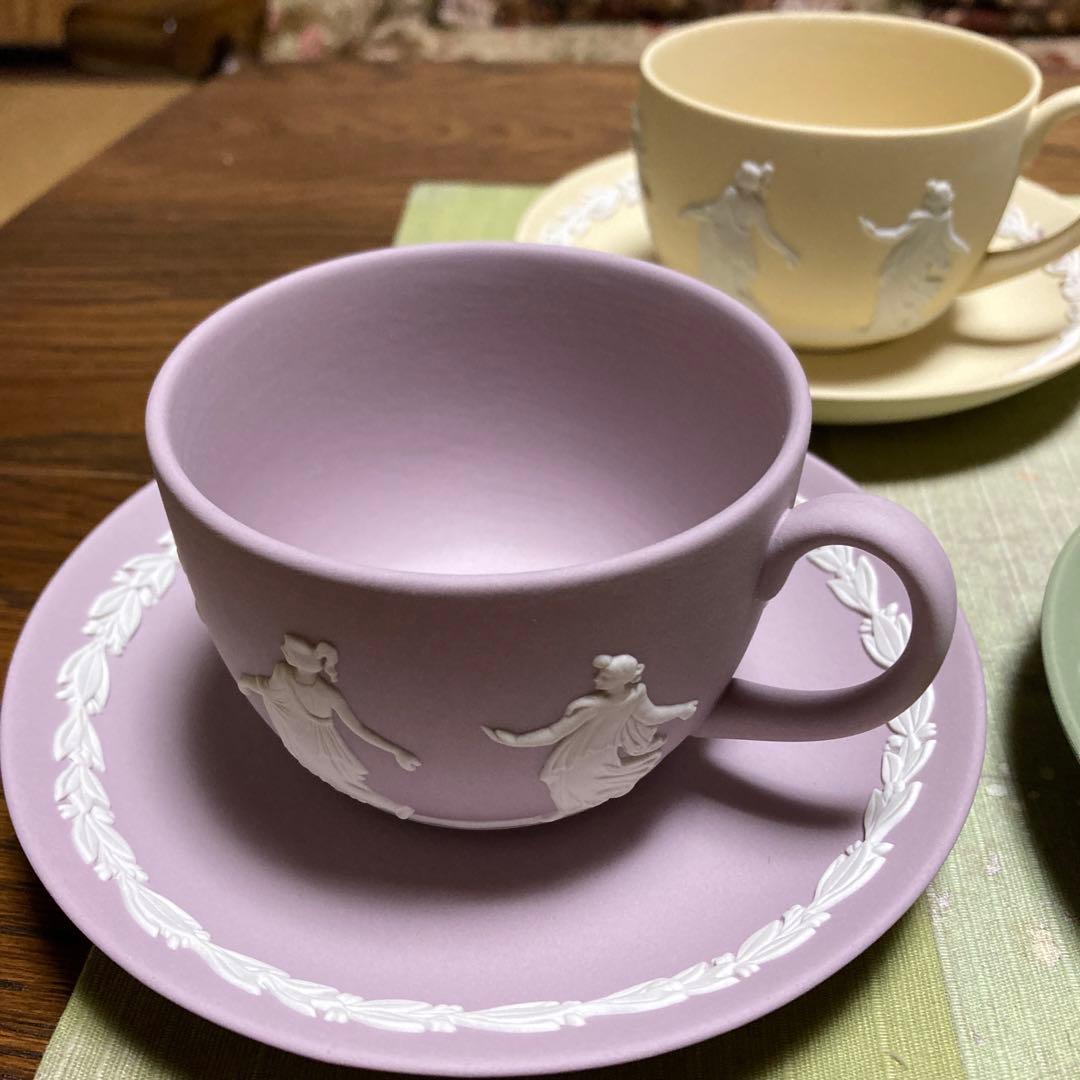 ウェッジウッド ジャスパー ダンシングアワー カップ＆ソーサー 4色