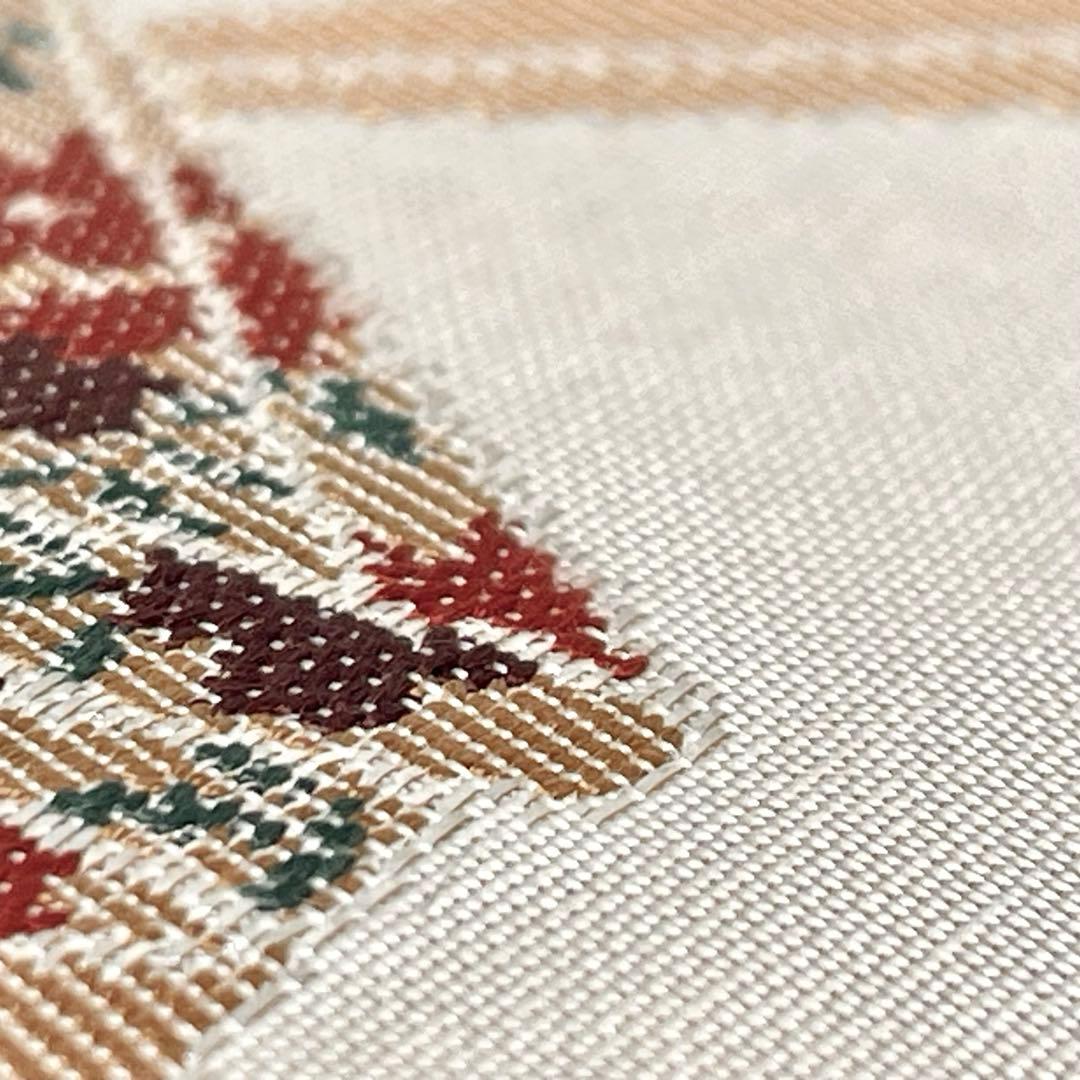 かなん様 ［ 名古屋帯 ］正絹 薄いベージュ 折り鶴 鶴 工藝帯 着物