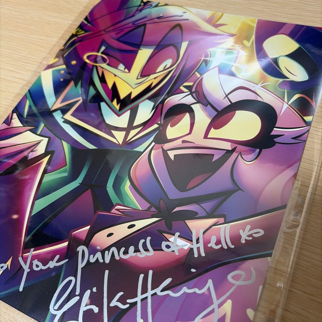 ハズビンホテル アラスター チャーリー 直筆サイン ポスター - メルカリ