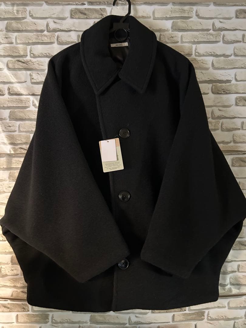 最終価格！niko and … ライトモッサドルマンジャケットコート ブラック