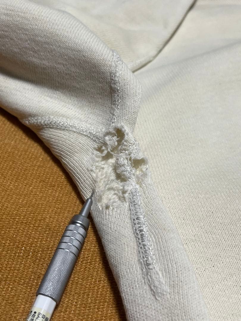 50s USA製 Russell スウェット \"UNI\" 前V 染み込み ボロ