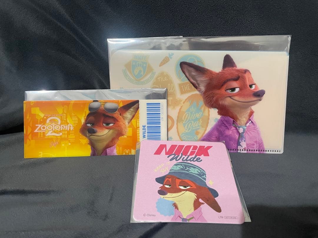 ズートピア カフェ ニック マルチケース チケット風カード コースター