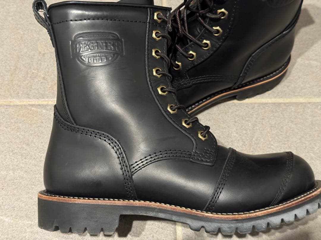 DEGNER レザーブーツ HS-B12 ブラック 25.5cm