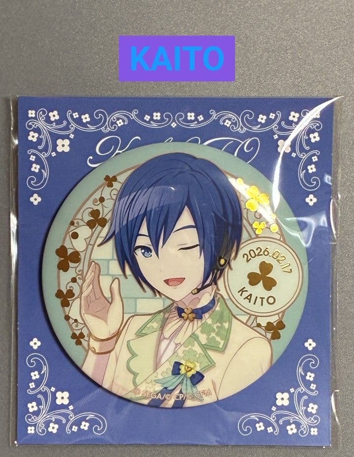 プロセカ はぴこれ KAITO アクリルスタンド 箔押し缶バッジセット