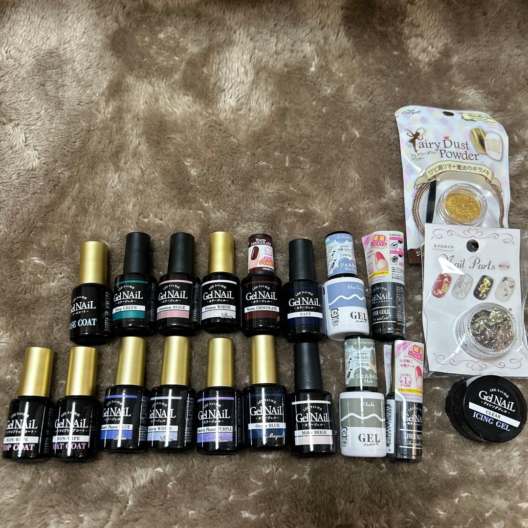 ジェルネイルセット まとめ売り セリア ダイソー 100均 - メルカリ