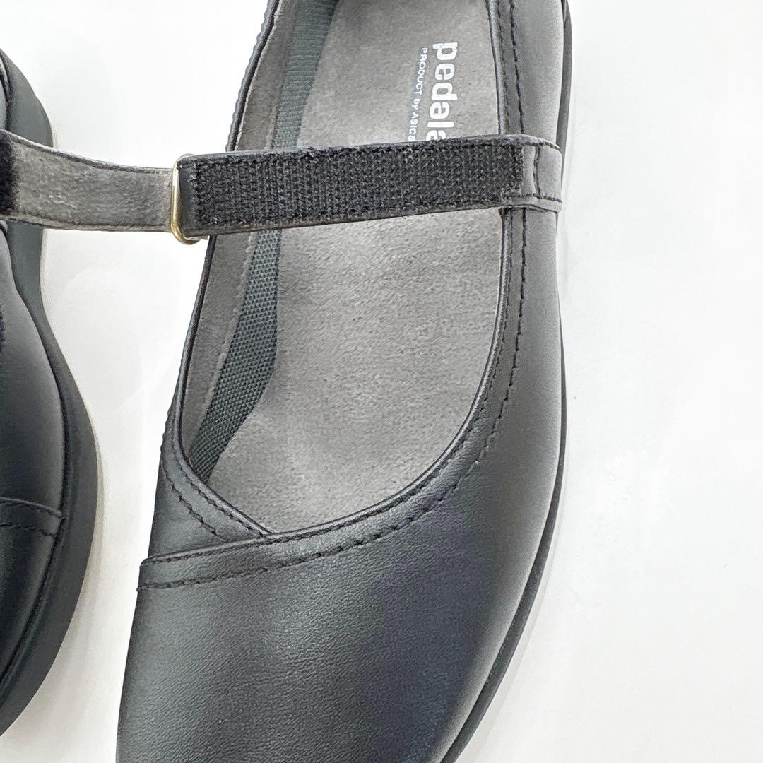 最終】極美品Pedala ペダラ メリージェーン アシックス22 黒 - メルカリ