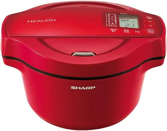 【未使用品】シャープ ヘルシオ ホットクック 無水鍋 レッド ヘルシオ ホットクック1.0L SHARP 1〜2人用 Amazon | シャープ