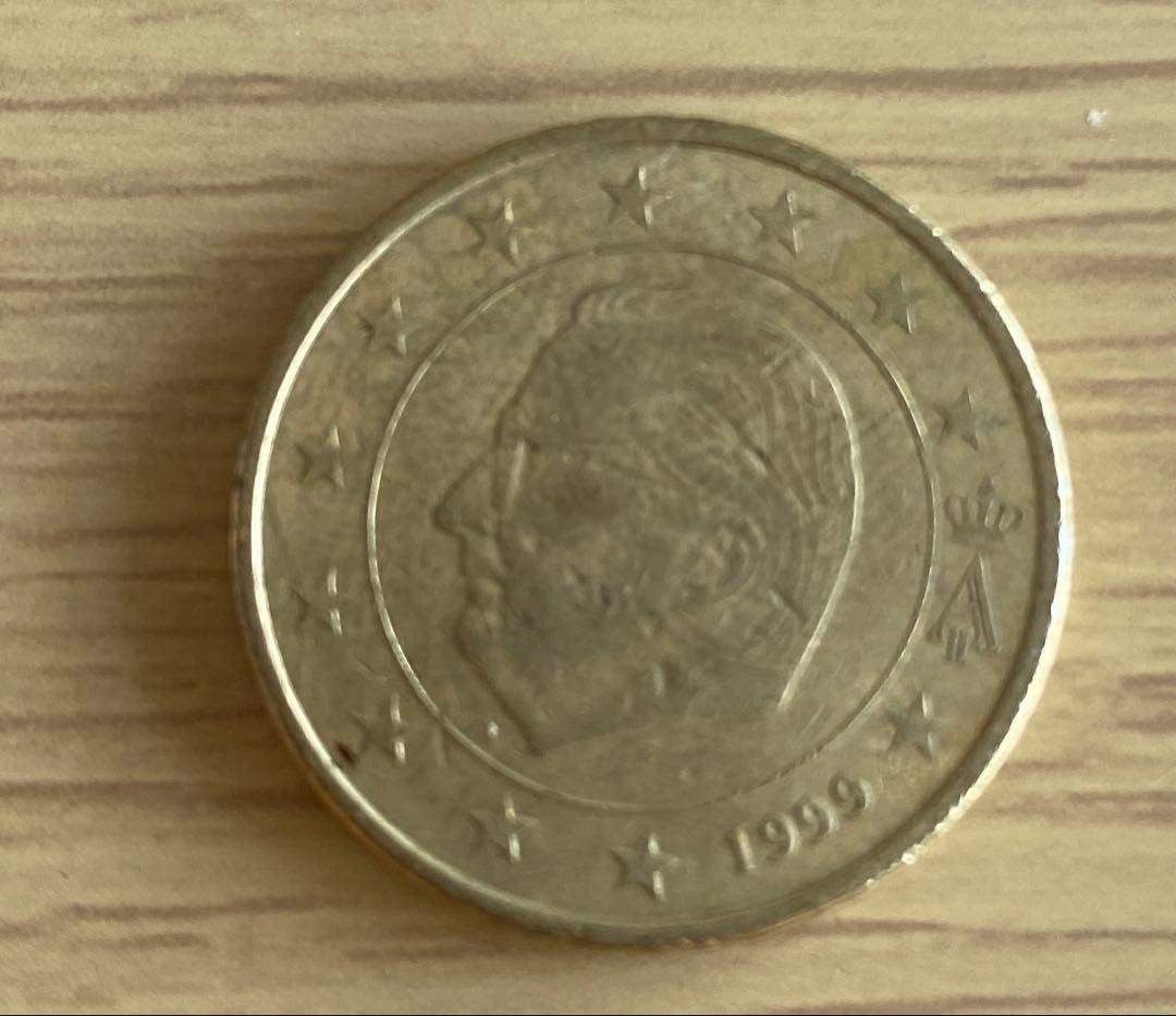1999年 ベルギー 50ユーロセント硬貨 アルベール2世 - メルカリ