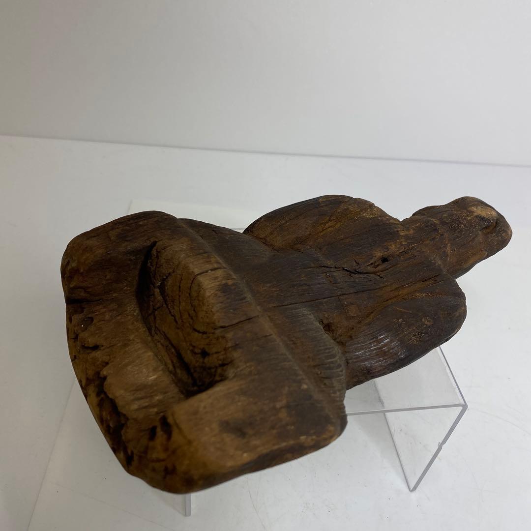 平安〜鎌倉時代 木彫仏像 21㎝ タトチ 東さ8-0120② - メルカリ