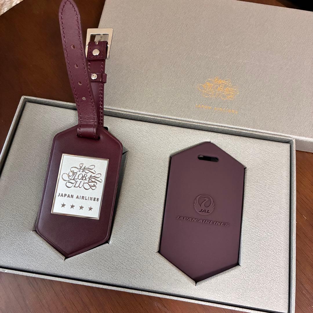 新品・未使用品】JAL グローバルクラブ 亀タグ 四つ星 ネームタグ 赤
