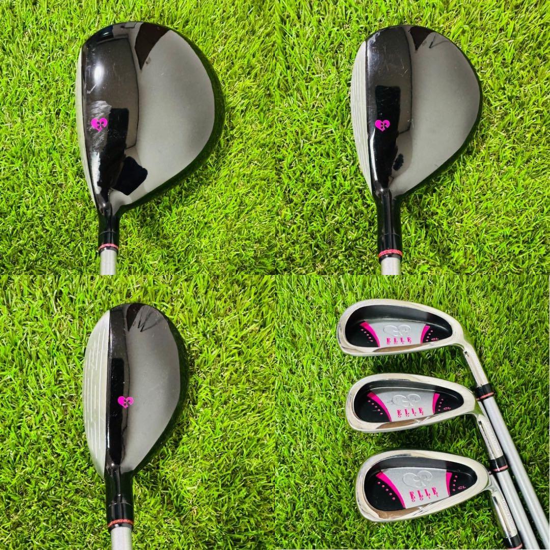 初心者女性向け】ELLE GOLF CL レディース ゴルフクラブセット-総額 激安