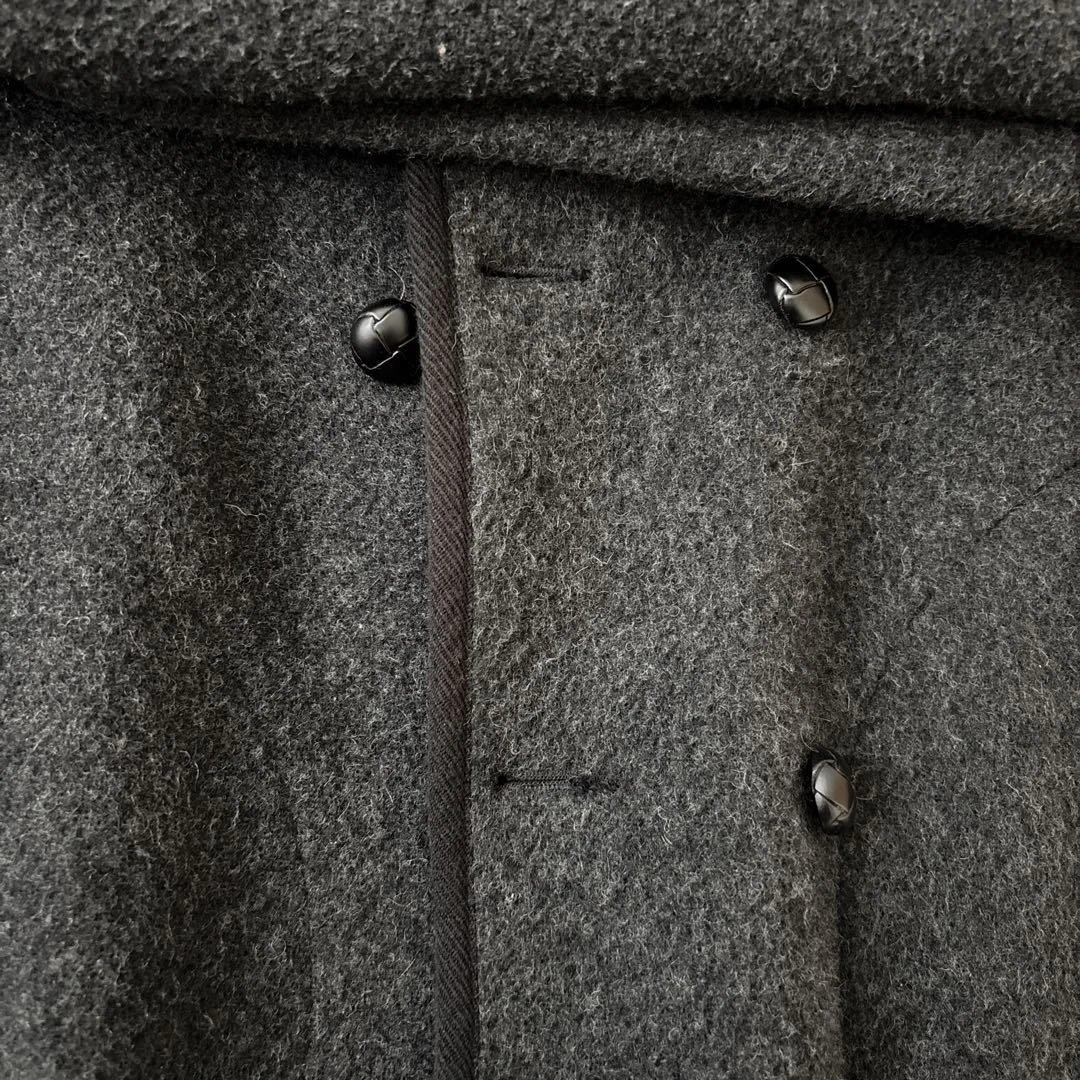 DANTON ダントン ウールモッサ フード付き Pコート レディース グレー