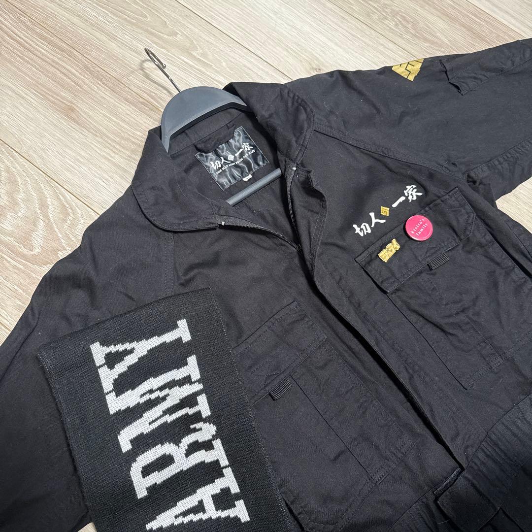 美品 切人一家 つなぎ レーシングスーツ マフラー キリト Angelo