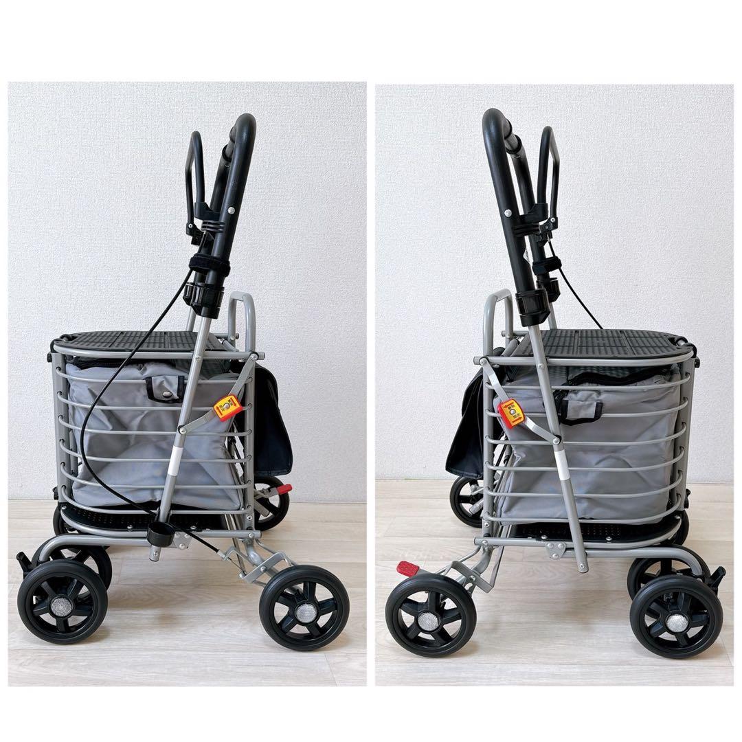未使用】島製作所 シルバーカー ハーモニーAL ショッピングカート 保冷
