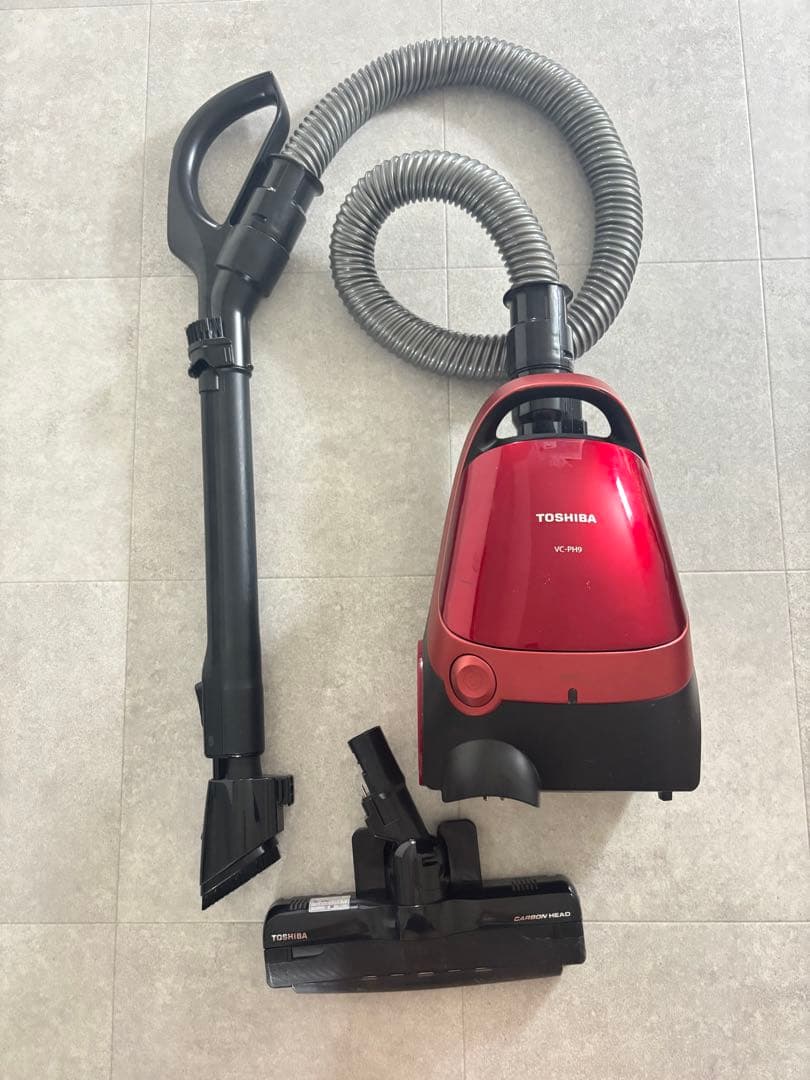 TOSHIBA 掃除機 VC-PH9 本体 紙パック式 2021年製 TOSHIBA（東芝） 紙パック 掃除機 自走式 クリーナー VC-PH9(R) グラン