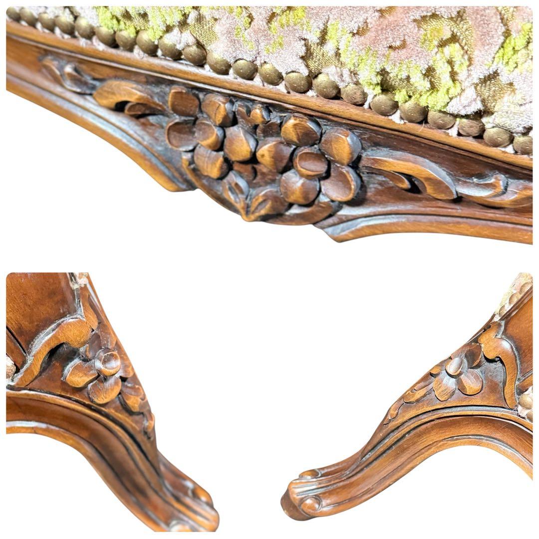 HR385 カリモク DOMANI ルイ15世 ロココ調 猫足 シングル