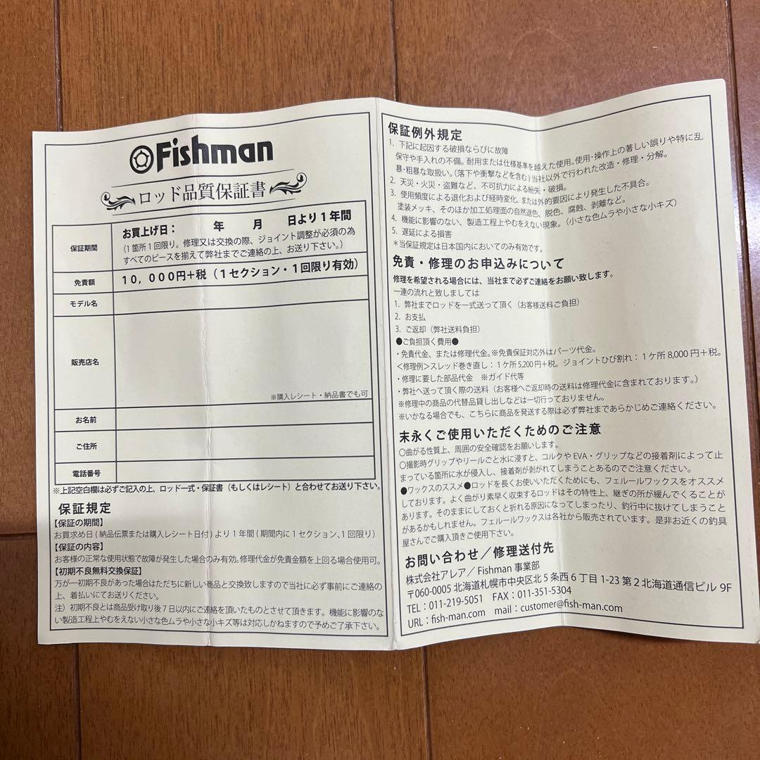 フィッシュマンBeams blancsierra 3.9UL Limited