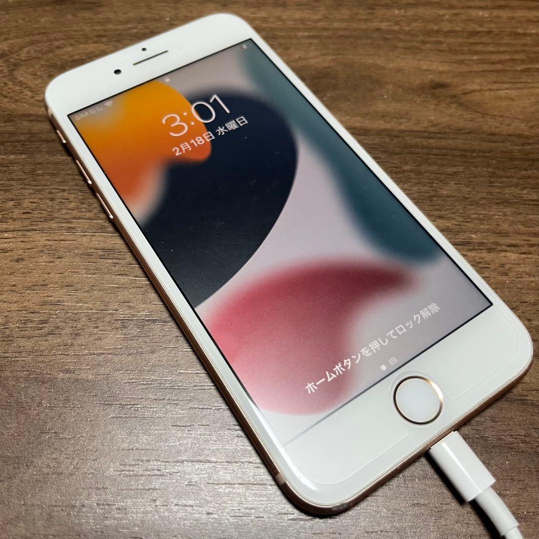 iPhone8 256GB バッテリー76% SIMフリー ゴールド - メルカリ