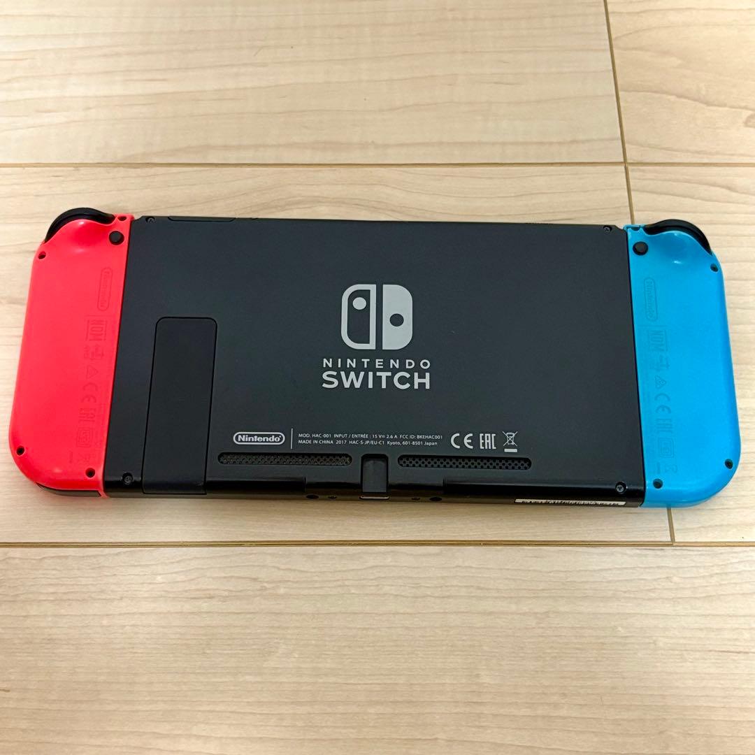 Nintendo Switch 本体 ネオンレッド・ブルー ケース付 - メルカリ