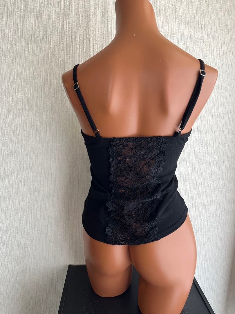 【希少】 d.i.a. 胸元リボン姫ギャル系背中開きトップス