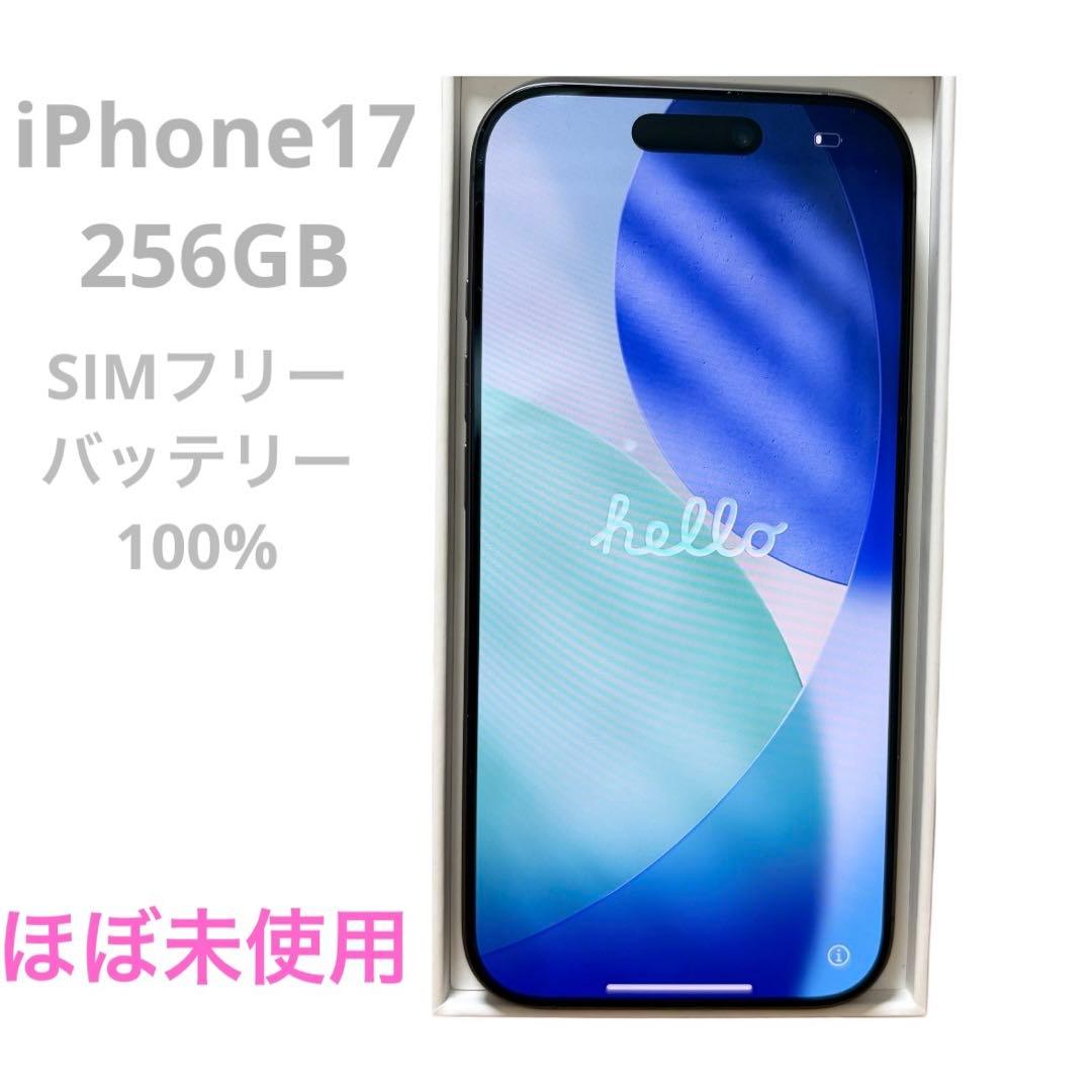 iPhone17 256GB ブラック SIMフリー ほぼ未使用 美品　セール中 iPhone 17 SIMフリー iPhone17 256GB ブラック [Black] MG674J/A A3519
