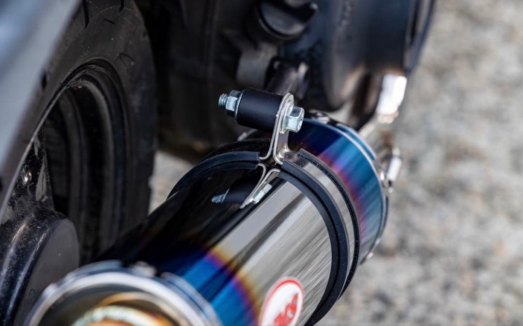 新製品 アドレスV50 (CA4BA ) HMS製 B2Xマフラー ブルー - メルカリ