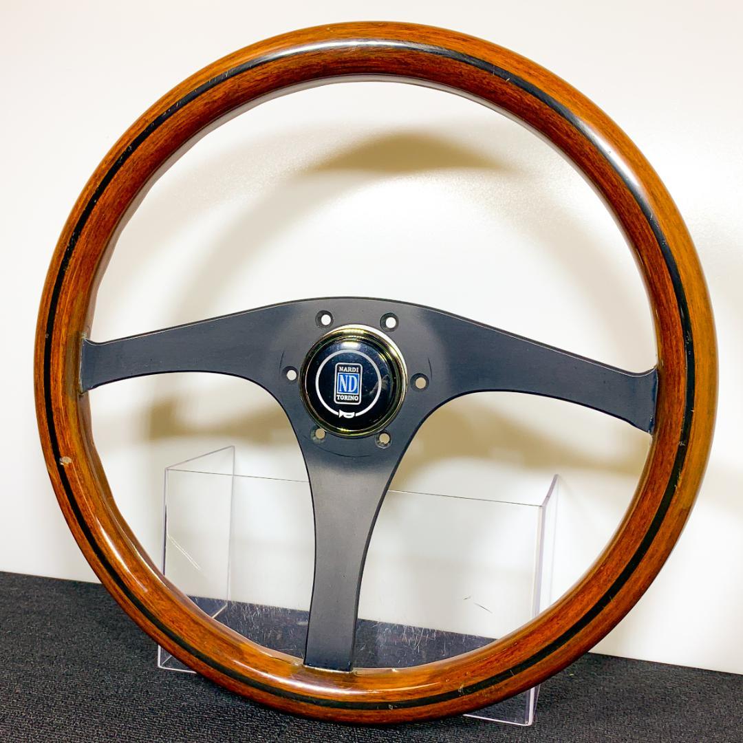 ナルディ 2000タイプ2 ウッドステアリング 36.5φ 新品ホーンボタン付