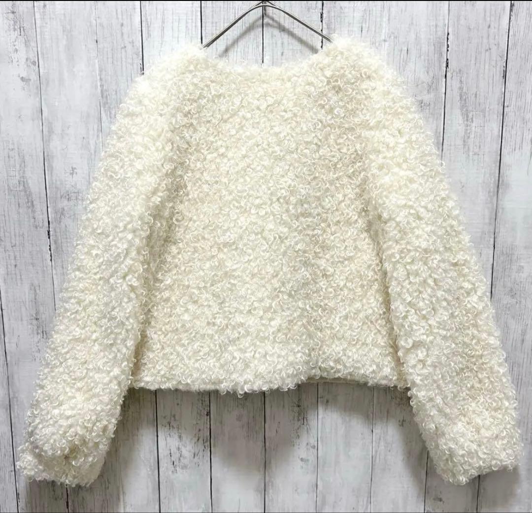 CADUNE カデュネ ボアジャン ボアコート 金ボタン 38 - メルカリ