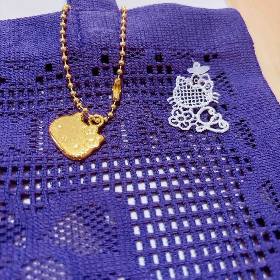 レア 近沢レース店 ハローキティ エコバッグ 推しカラー 紫 パープル